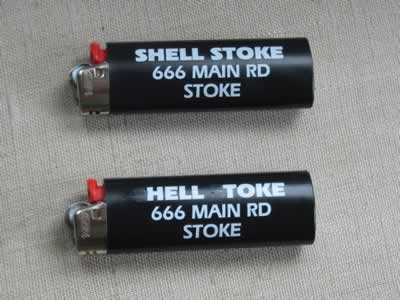 Lighter from Shell Stoke, Nelson, New Zealand